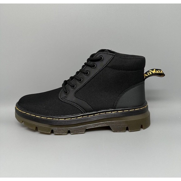 Dr. Martens BONNY Black Leather Lace Up Round Toe Boots Men’s Sz 6 Women’s Sz 7 - Picture 8 of 12